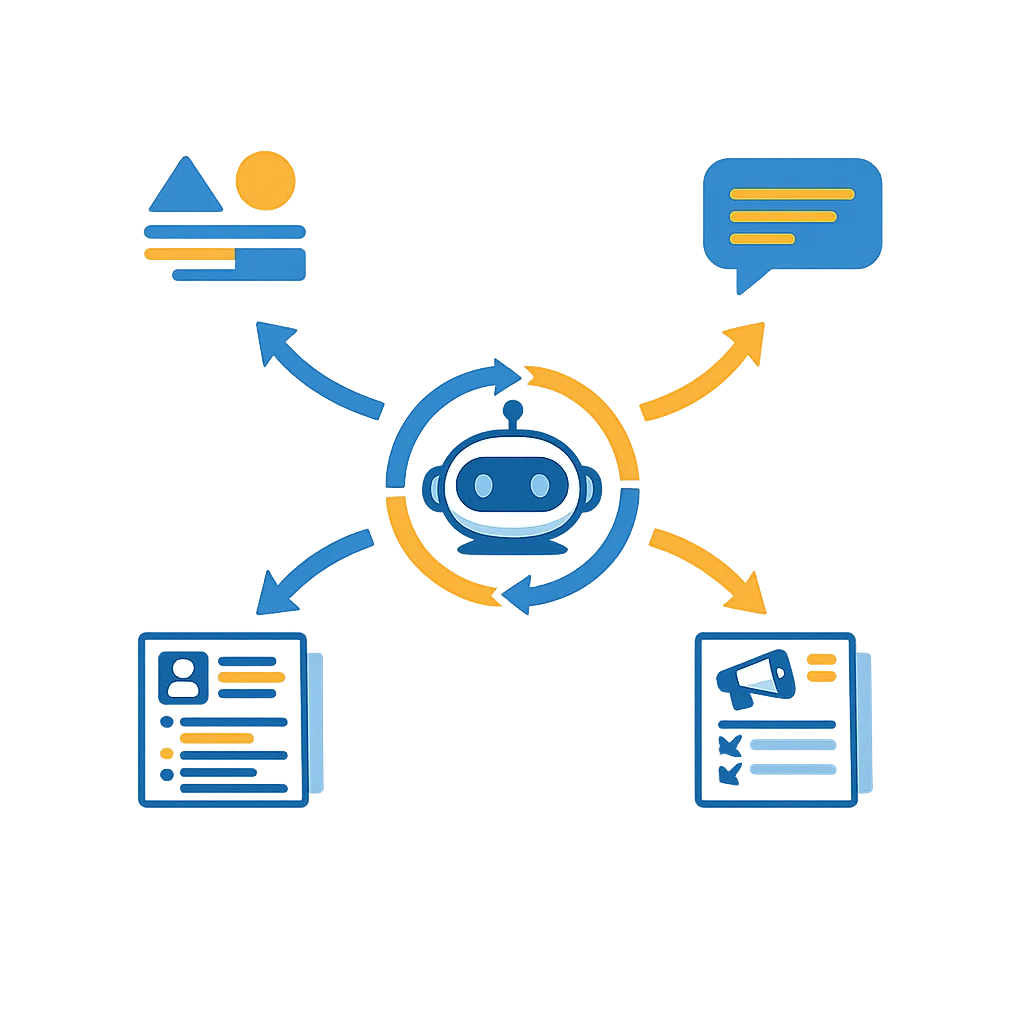 AI-accelerated product marketing illustration